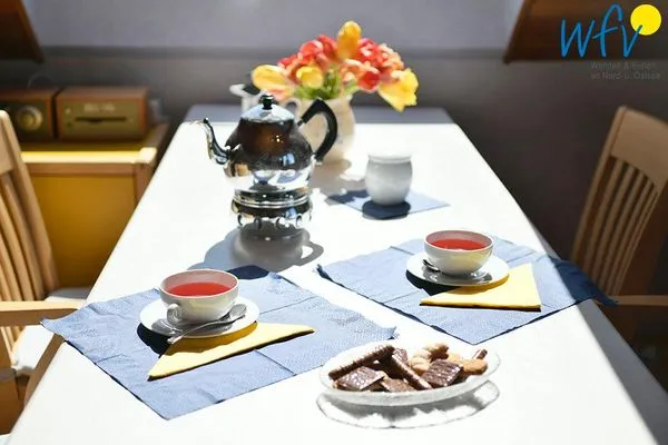 Essbereich Haus am Ginsterpad Ferienwohnung Heckenrose