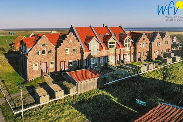 Hauptansicht Haus Kiek in't Watt Ferienwohnung Deichrausch