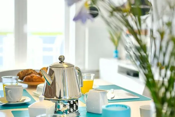 Essbereich Haus Kiek in't Watt Ferienwohnung Quartier 7° Ost