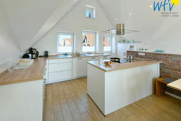 Küche / Küchenzeile Haus Kiek in't Watt Ferienwohnung Quartier 7° Ost