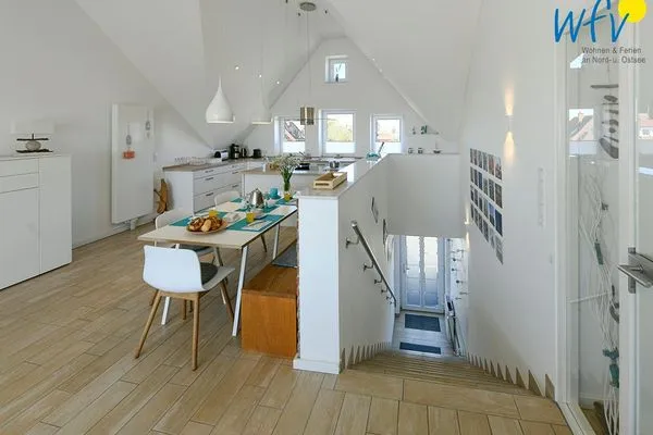 Wohnzimmer Haus Kiek in't Watt Ferienwohnung Quartier 7° Ost