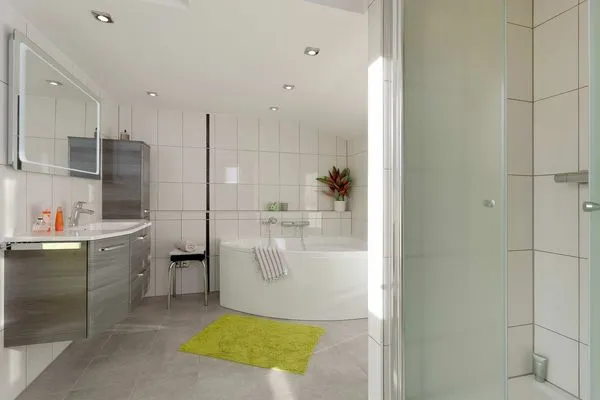 Badezimmer  Ferienwohnung Bansin