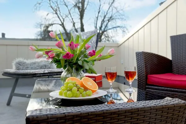 Balkon  Ferienwohnung Bansin