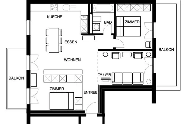 Grundriss  Residenza Alpenrose 19