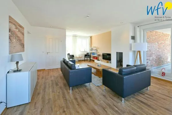 Wohnzimmer Landhaus Ostdüne Ferienwohnung Dünenmeer