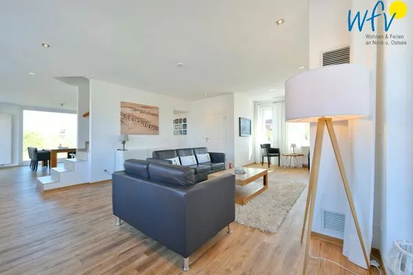 Wohnzimmer Landhaus Ostdüne Ferienwohnung Dünenmeer