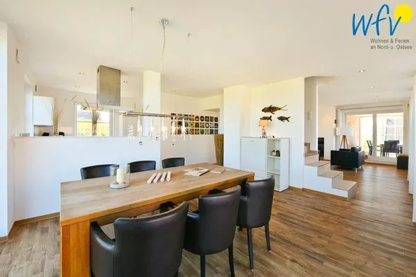 Essbereich Landhaus Ostdüne Ferienwohnung Dünenmeer