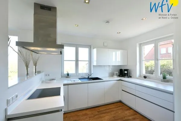 Küche / Küchenzeile Landhaus Ostdüne Ferienwohnung Dünenmeer