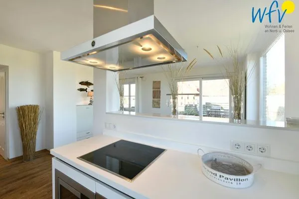 Küche / Küchenzeile Landhaus Ostdüne Ferienwohnung Dünenmeer