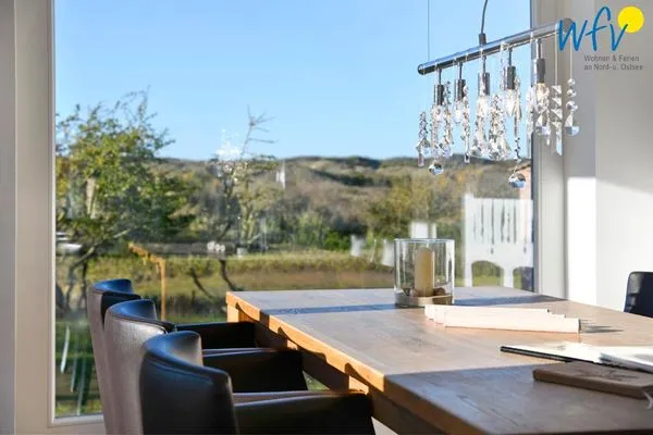 Essbereich Landhaus Ostdüne Ferienwohnung Dünenmeer