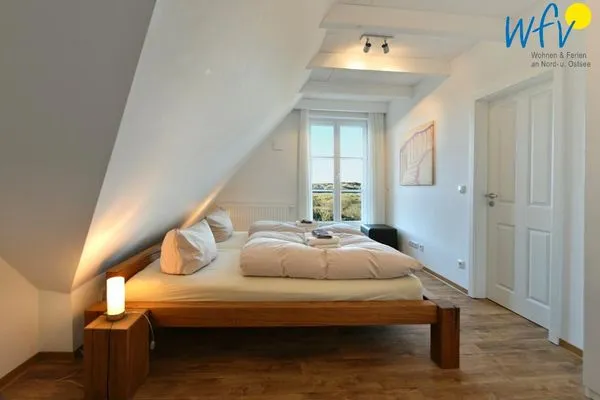 Schlafzimmer Landhaus Ostdüne Ferienwohnung Dünenmeer