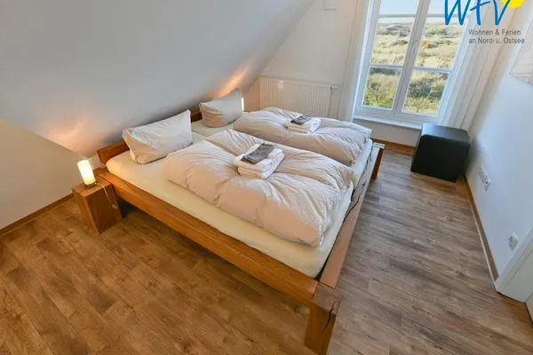 Schlafzimmer Landhaus Ostdüne Ferienwohnung Dünenmeer