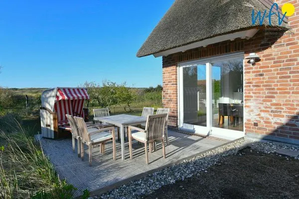 Terrasse Landhaus Ostdüne Ferienwohnung Dünenmeer