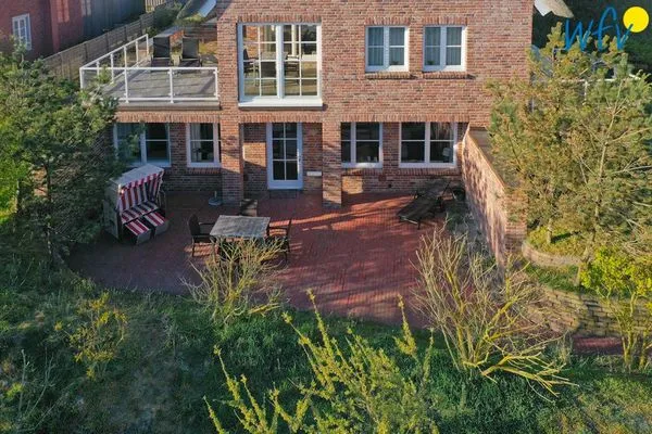 Terrasse Landhaus Ostdüne Ferienwohnung Dünenmulde