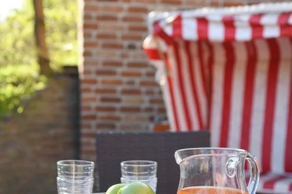 Terrasse Landhaus Ostdüne Ferienwohnung Dünenmulde