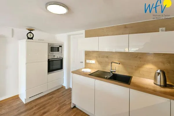 Küche / Küchenzeile Landhaus Ostdüne Ferienwohnung Dünenmulde