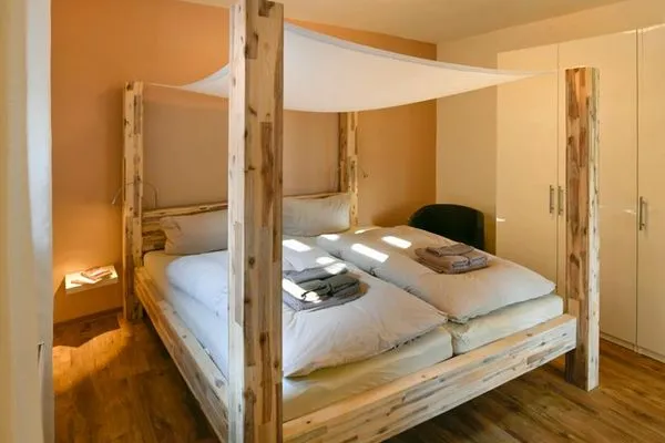 Schlafzimmer Landhaus Ostdüne Ferienwohnung Dünenmulde
