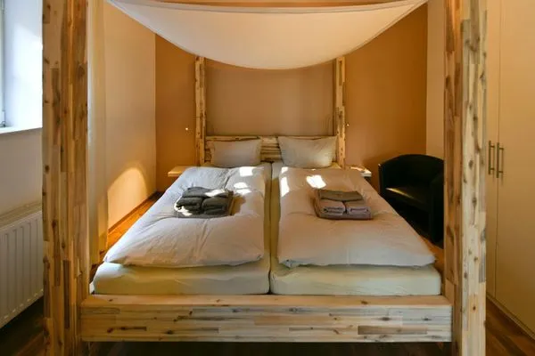 Schlafzimmer Landhaus Ostdüne Ferienwohnung Dünenmulde