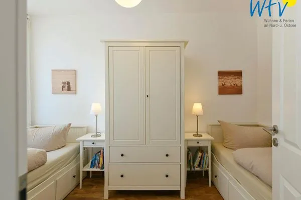 Schlafzimmer Landhaus Ostdüne Ferienwohnung Dünenmulde