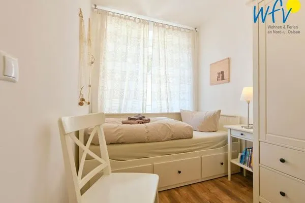 Schlafzimmer Landhaus Ostdüne Ferienwohnung Dünenmulde