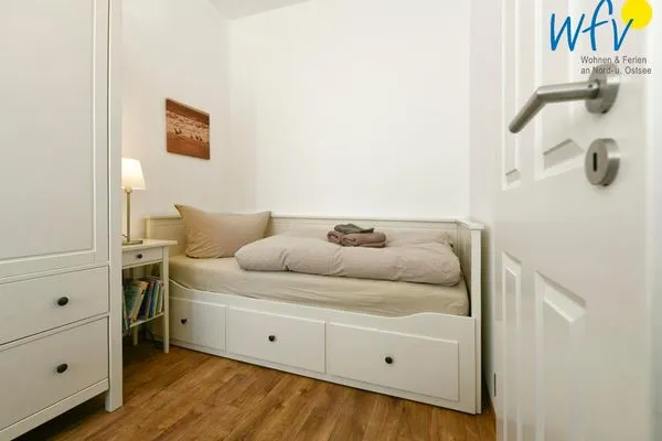 Schlafzimmer Landhaus Ostdüne Ferienwohnung Dünenmulde