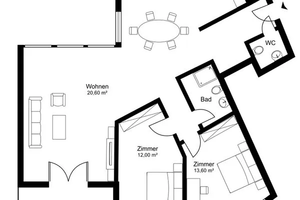 Grundriss  Residenza Alpenrose 34