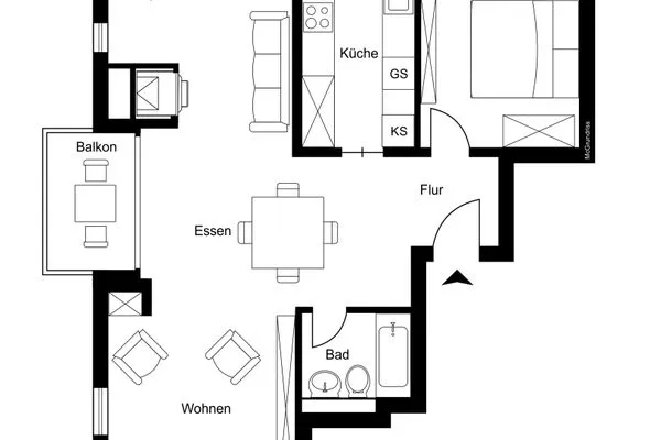 Grundriss  Residenza Alpenrose 61