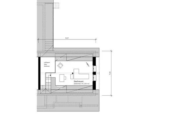 Grundriss  Chesa Lagrev 1