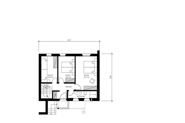 Grundriss  Chesa Lagrev 1