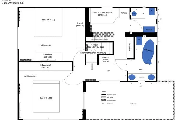 Ground plan  Villa Chiara