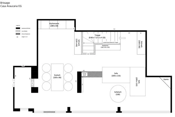 Ground plan  Villa Chiara