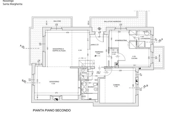 Grundriss  Casa Nozarego