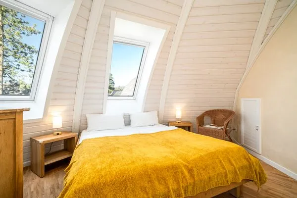 Ferienhaus Tamika am Tollensesee - Schlafzimmer mit Doppelbett  Tamika
