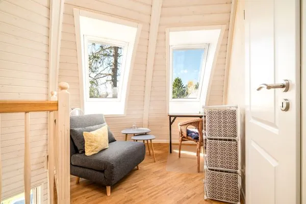 Ferienhaus Tamika am Tollensesee - Sitzbereich im Obergescho  Tamika