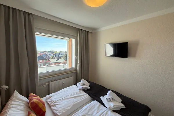 Schlafzimmer Ferienwohnung im Haus Nordland App 88