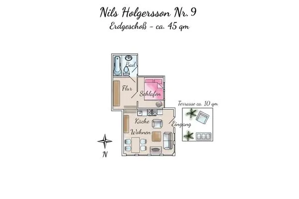  Ferienhaus Nils Holgersson - Wohnung 9