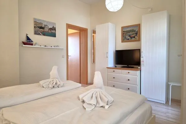 Schlafzimmer  Fürstenhof, App.104 - Erste Reihe am Meer