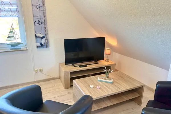 Wohnzimmer  Ferienwohnung Kranichnest in ländlicher Lage auf Rügen