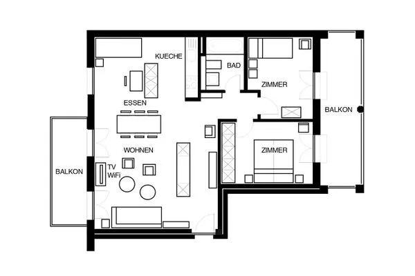 Grundriss  Residenza Alpenrose 15