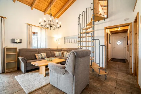 Ferienhaus Himmelblau in Jabel - Wohnzimmer  Himmelblau