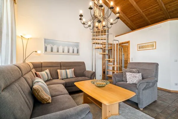 Ferienhaus Himmelblau in Jabel - Wohnzimmer  Himmelblau