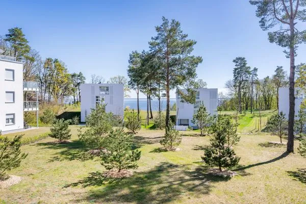 Gartenblick  Ferienwohnung Sonnenblick am Haff