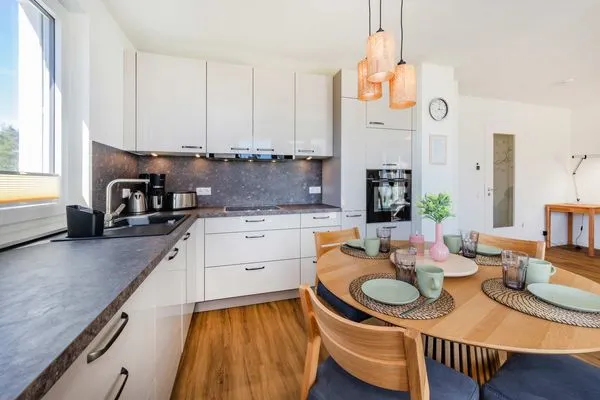 Küche / Küchenzeile  Ferienwohnung Sonnenblick am Haff