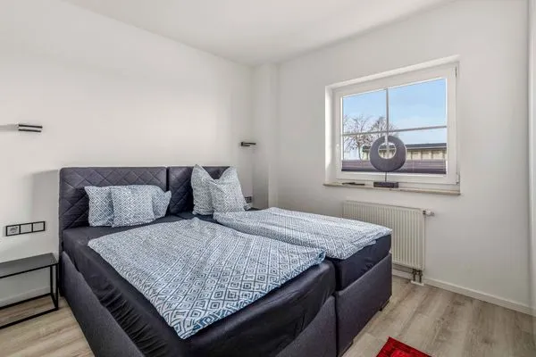 Schlafzimmer  Villa Meerzeit - Ferienwohnung Mare Blue
