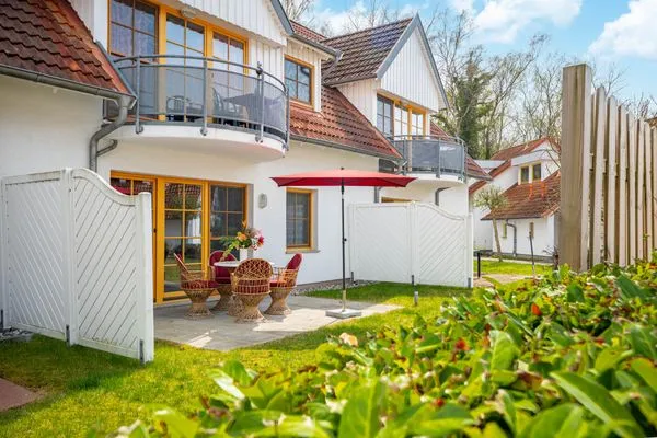 Terrasse Ferienpark Freesenbruch Wohnung 1.2 - Am Schwalbenweg