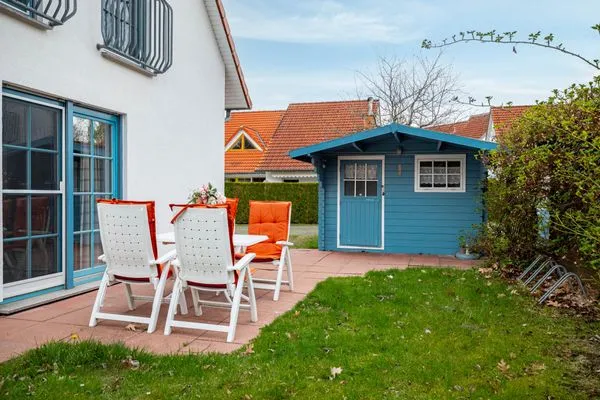 Terrasse Ferienpark Freesenbruch Doppelhaushälfte 12 - Sommerlust
