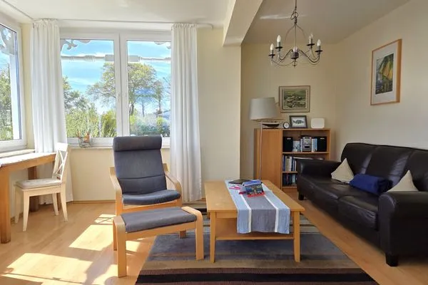 Wohnzimmer  Villa Seeblick App. 307 - mit herrlichem Meerblick