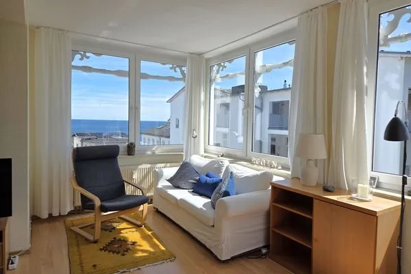 Wohnzimmer  Villa Seeblick App. 307 - mit herrlichem Meerblick