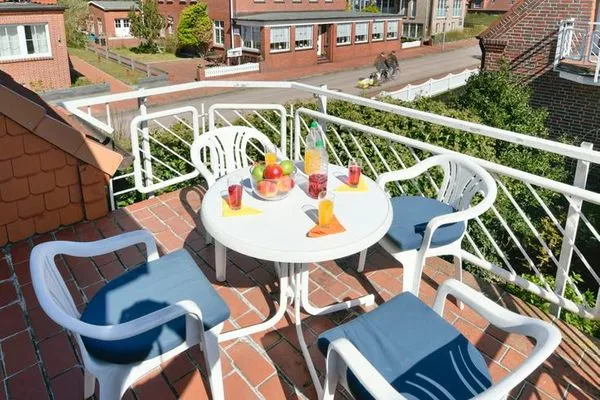 Balkon Haus Tide Ferienwohnung Bremer