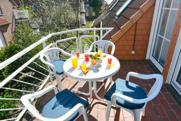 Balkon Haus Tide Ferienwohnung Bremer